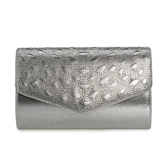 Rhinestones Embellished Evening Bag Dressy mal Purse Wedding/Party/Prom ^-^ - Picture 1 of 6